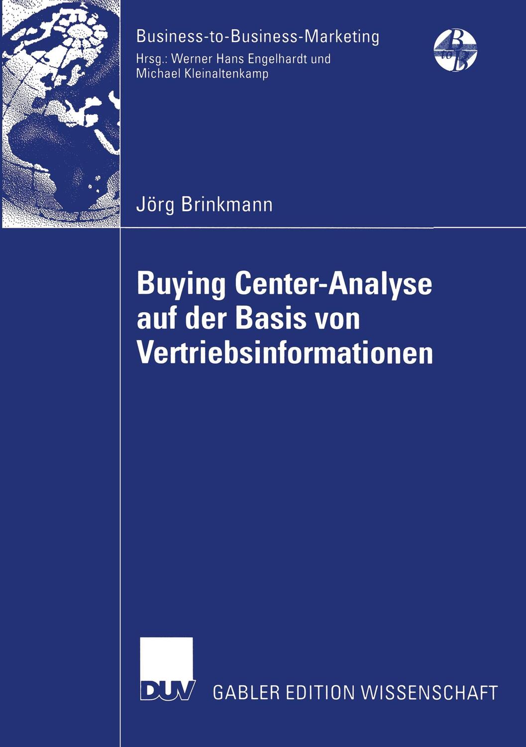 Cover: 9783835004979 | Buying Center-Analyse auf der Basis von Vertriebsinformationen | Buch