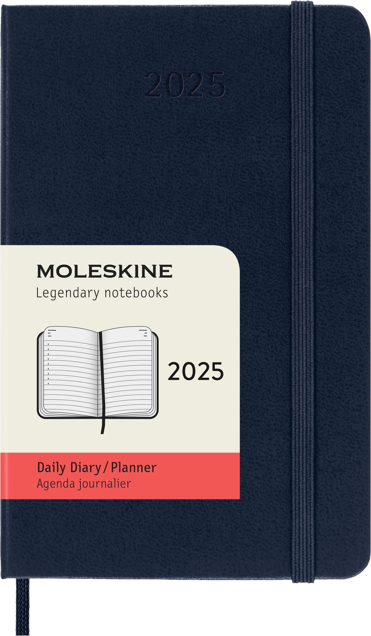 Cover: 8056999270186 | Moleskine 12 Monate Tageskalender 2025, Pocket/A6, 1 Tag = 1 Seite,...