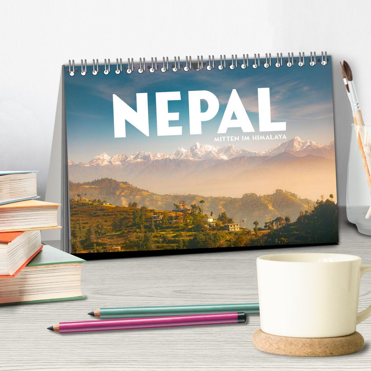 Bild: 9783435007653 | Nepal - Mitten im Himalaya (Tischkalender 2025 DIN A5 quer),...