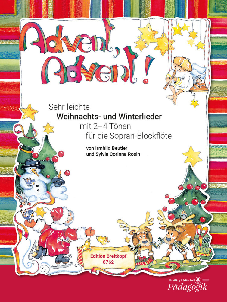 Cover: 9790004183212 | Advent, Advent!, für Sopran-Blockflöte, mit Alt-Blockflöte und/oder...