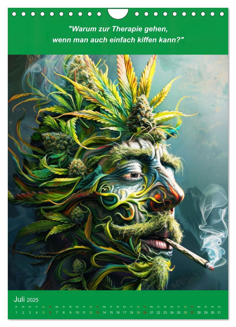 Bild: 9783435691517 | Der humoristische Cannabis Kalender (Wandkalender 2025 DIN A4...