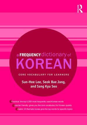 Cover: 9781138781818 | A Frequency Dictionary of Korean | Core Vocabulary for Learners | Buch