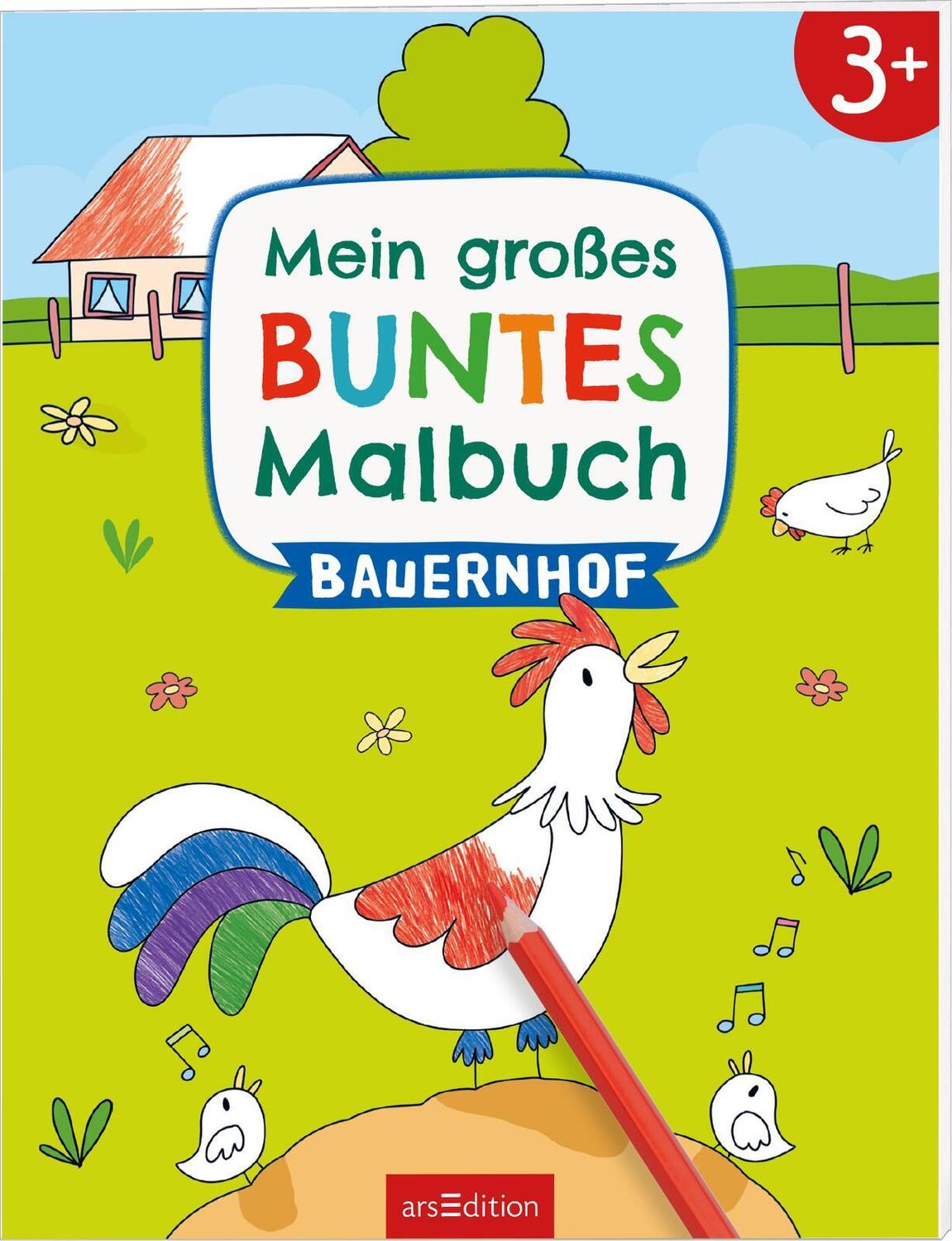 Cover: 9783845856391 | Mein großes buntes Malbuch - Bauernhof | ab 3 Jahren | Broschüre