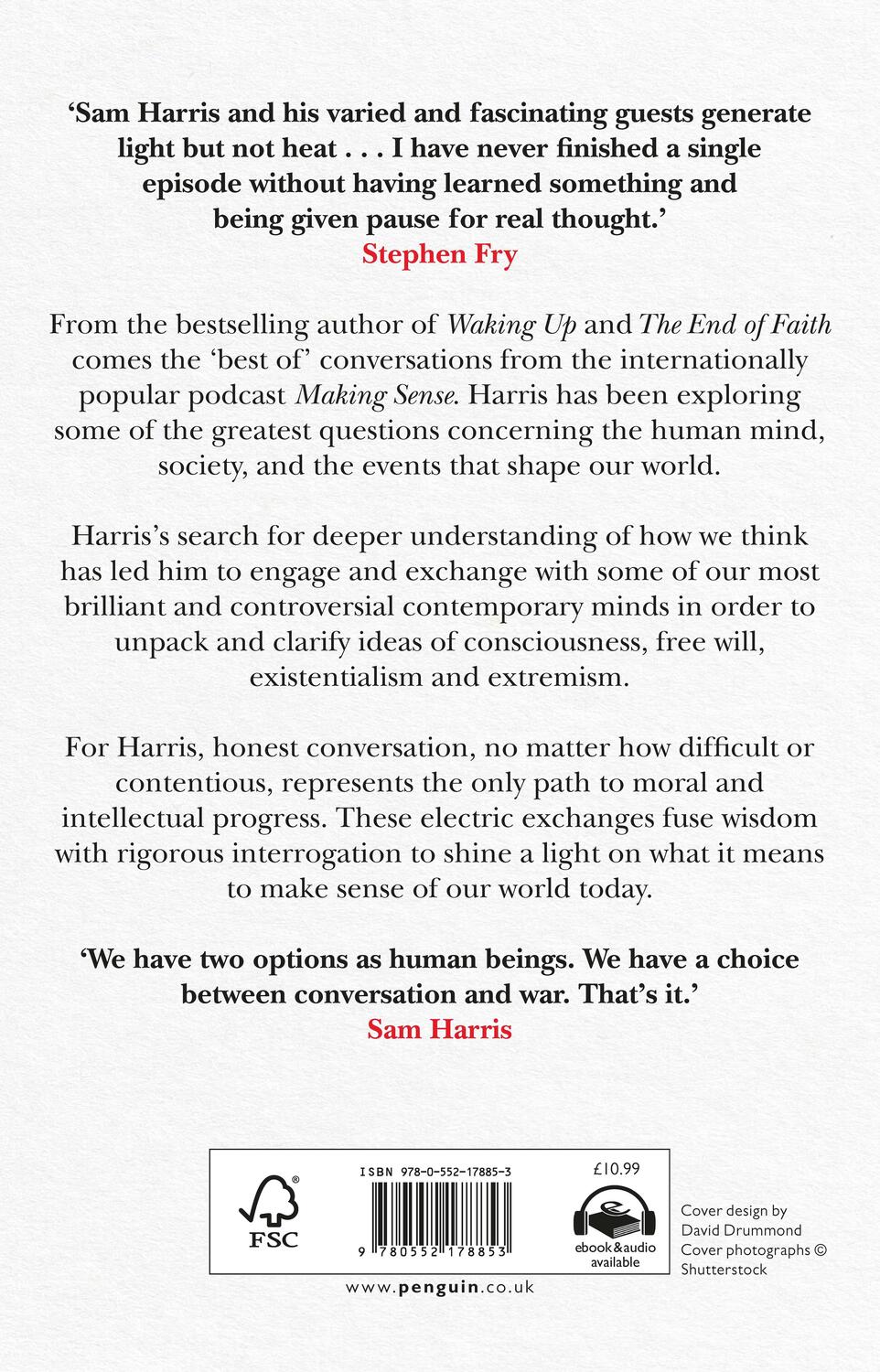 Rückseite: 9780552178853 | Making Sense | Sam Harris | Taschenbuch | B-format paperback | 2021