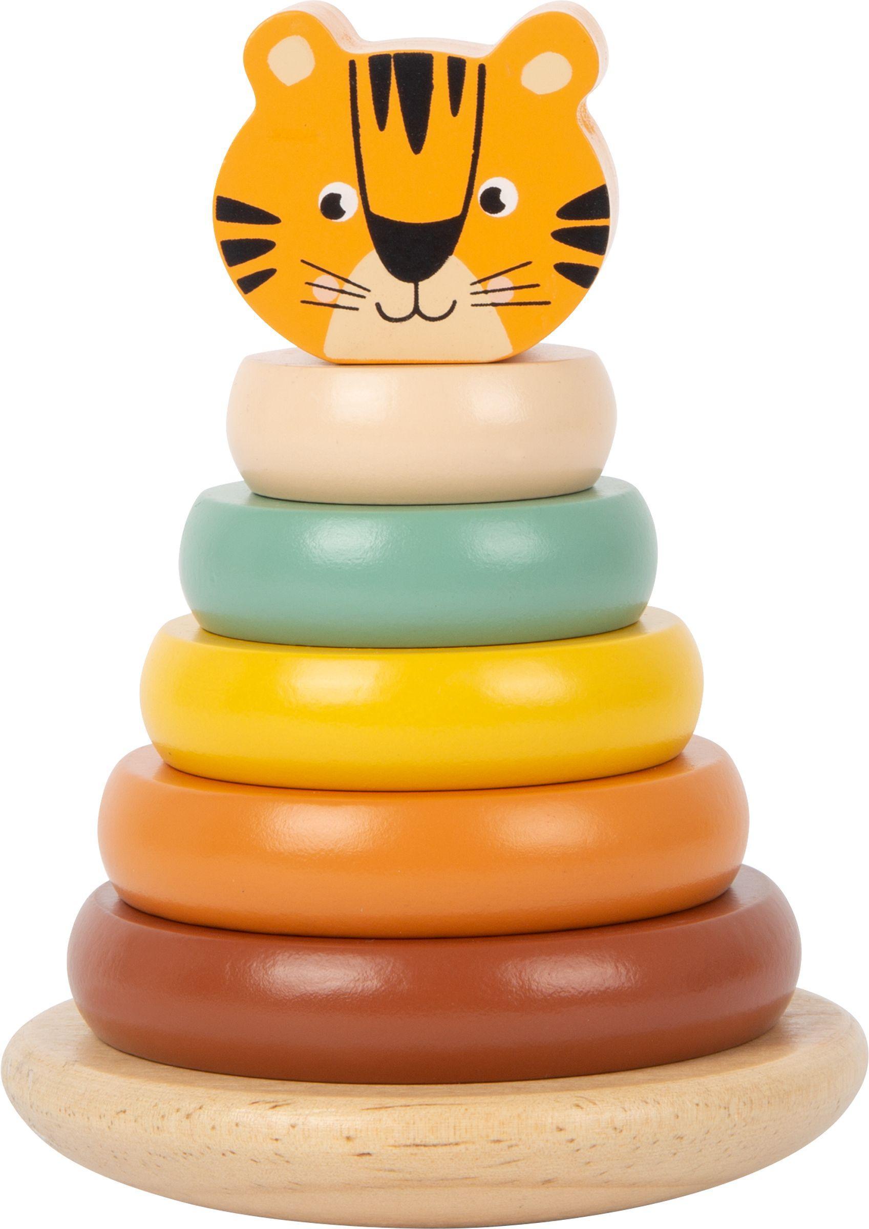 Bild: 4020972117069 | Stapelturm Tiger "Safari" | small foot | Spiel | 11706 | Deutsch