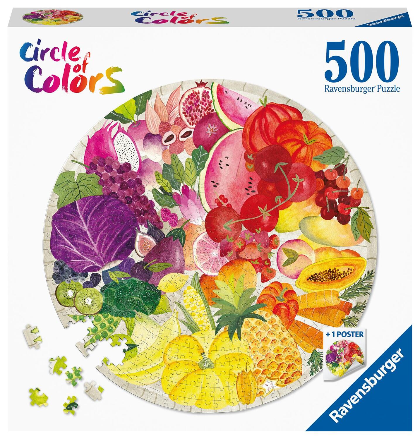 Cover: 4005556171699 | Ravensburger Puzzle 17169 Circle of Colors - Fruits & Vegetables...
