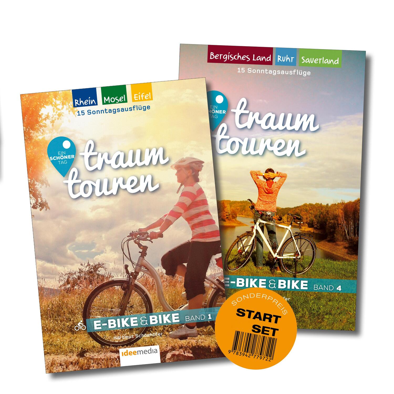 Cover: 9783942779722 | traumtouren E-Bike & Bike Start-Set mit 2 Bänden | Hartmut Schönhöfer