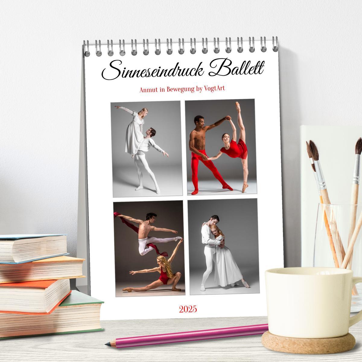 Bild: 9783435892679 | Sinneseindruck Ballett (Tischkalender 2025 DIN A5 hoch), CALVENDO...