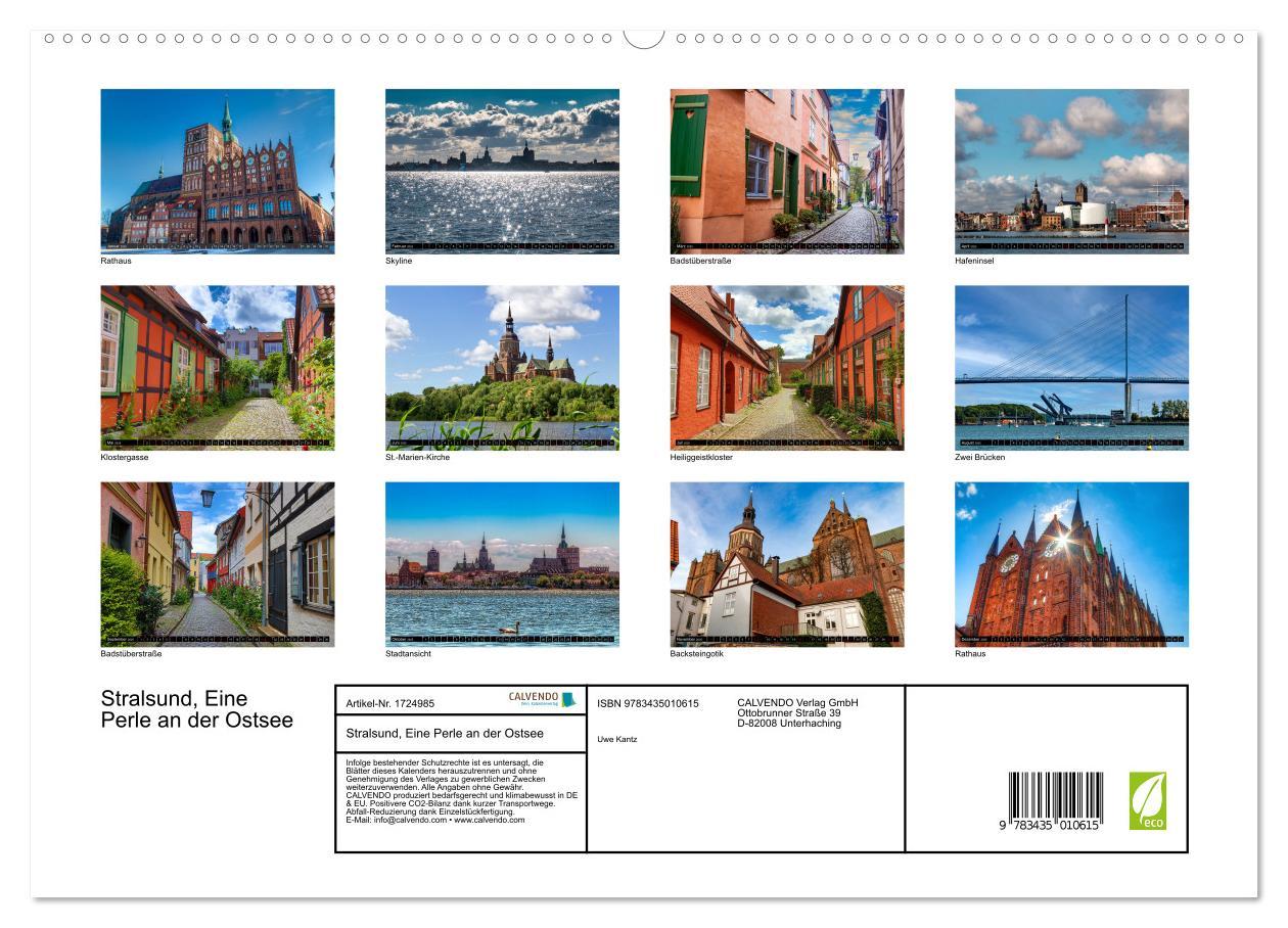 Bild: 9783435010615 | Stralsund, Eine Perle an der Ostsee (Wandkalender 2025 DIN A2...