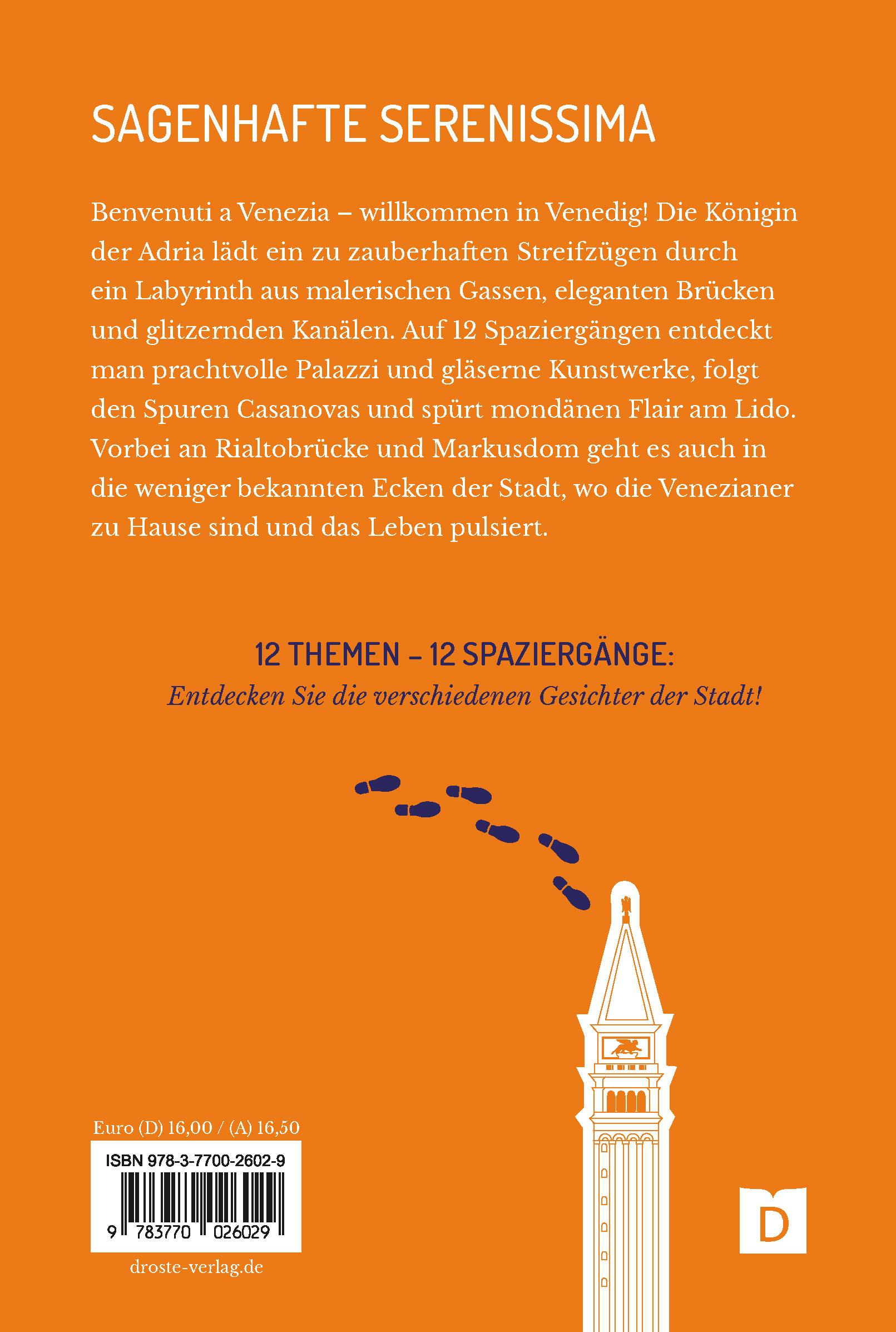 Rückseite: 9783770026029 | Zu Fuß durch Venedig | 12 Spaziergänge | Ulrike Zanatta | Taschenbuch