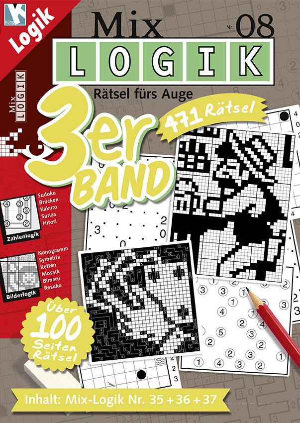 Cover: 9783906238180 | Mix Logik 3er-Band. Nr.8. Nr.8 | Conceptis Puzzles | Taschenbuch