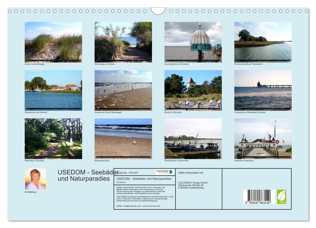 Bild: 9783435663149 | USEDOM - Seebäder und Naturparadies (Wandkalender 2025 DIN A3...