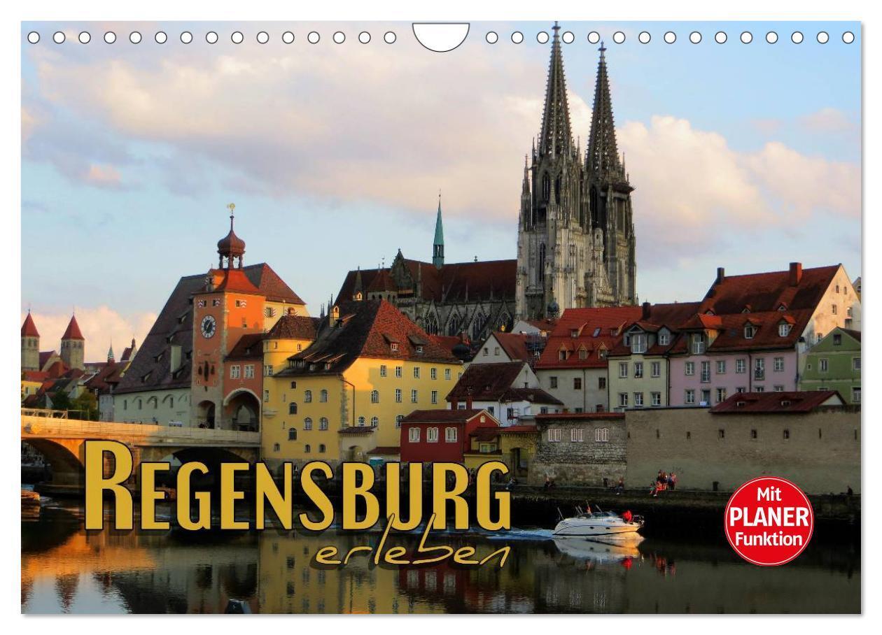 Cover: 9783383284274 | Regensburg erleben (Wandkalender 2024 DIN A4 quer), CALVENDO...