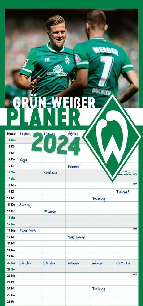 Cover: 4260344861033 | grün-weißer Planer 2024 | Carl Schünemann Verlag | Kalender | 14 S.