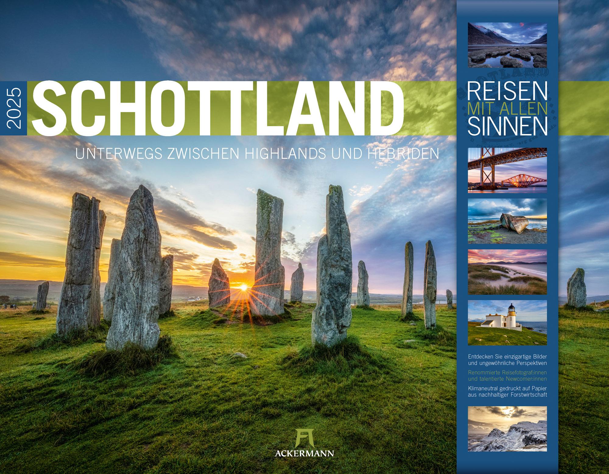 Cover: 9783838425436 | Schottland - Unterwegs zwischen Highlands und Hebriden 2025 | Kalender