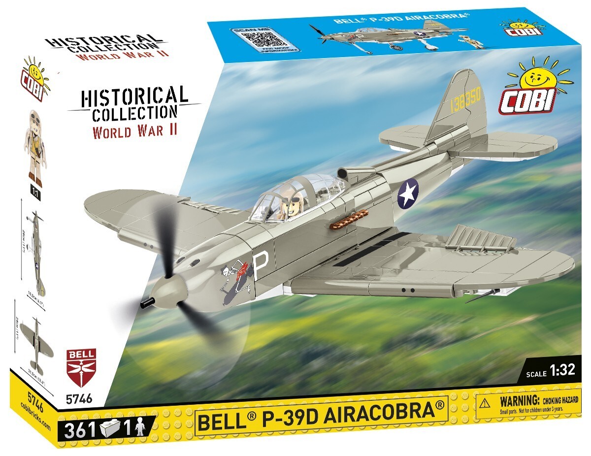 Cover: 5902251057466 | COBI Historical Collection 5746 - Bell P-39D Airacobra SOVI, WWII,...