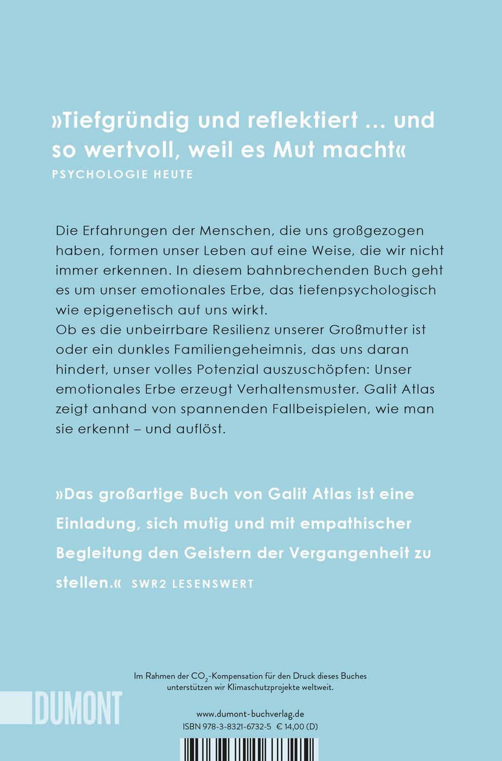 Rückseite: 9783832167325 | Emotionales Erbe | Galit Atlas | Taschenbuch | 256 S. | Deutsch | 2024