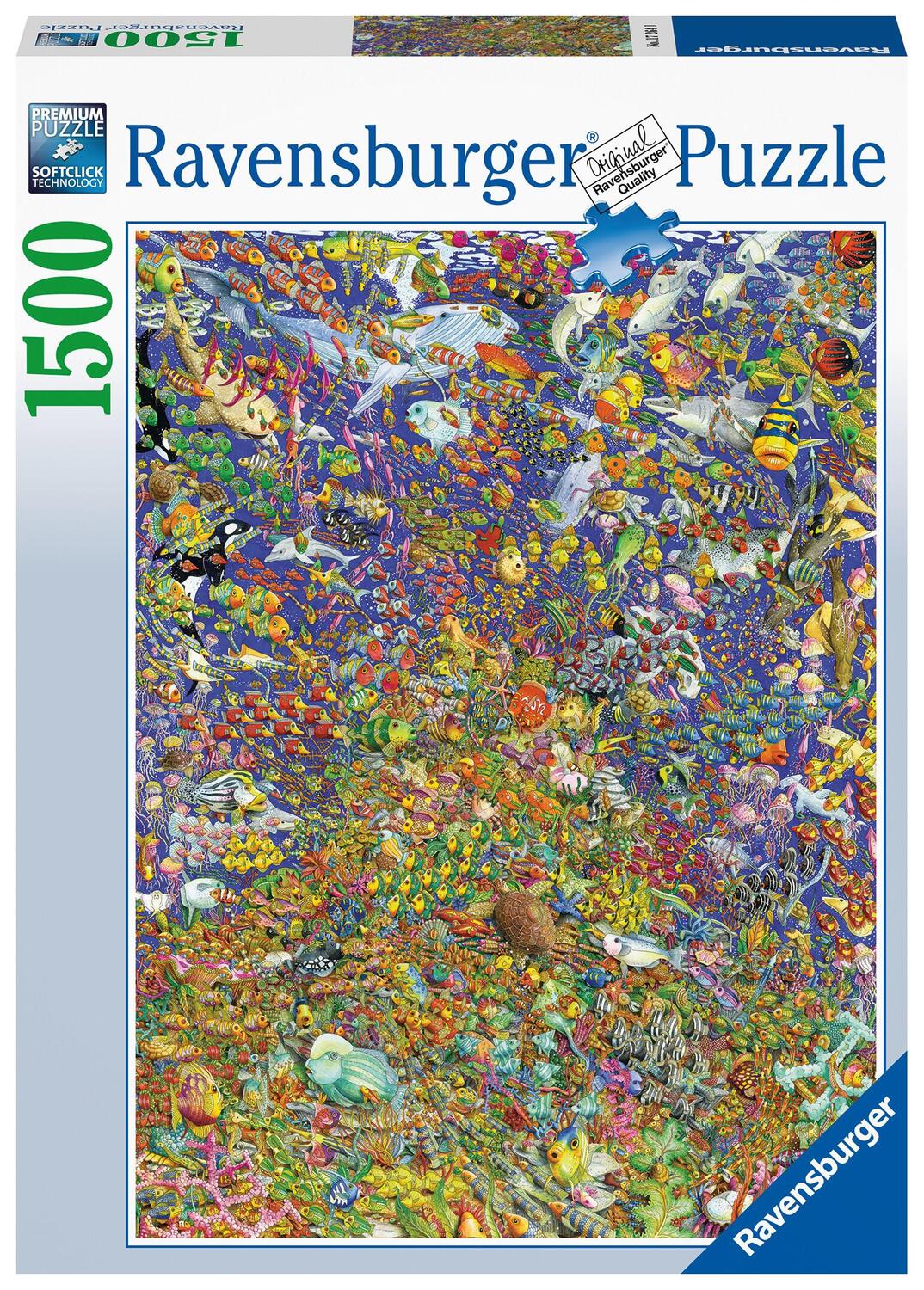 Cover: 4005556172641 | Ravensburger Puzzle 17264 - Viele bunte Fische - 1500 Teile Puzzle...