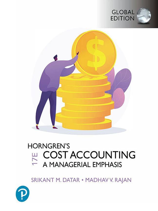 Cover: 9781292363073 | Horngren's Cost Accounting, Global Edition | Srikant Datar (u. a.)