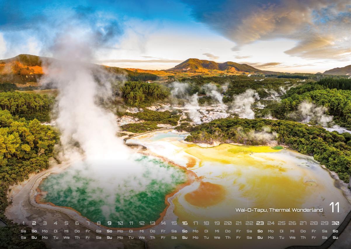 Bild: 9783986734183 | Neuseeland - Das Land der langen weißen Wolke - 2025 - Kalender DIN A3