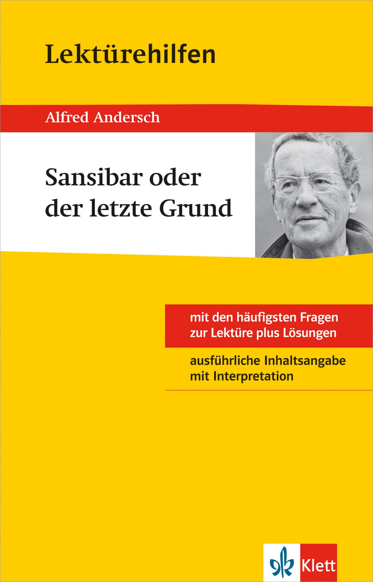 Cover: 9783129230916 | Klett Lektürehilfen Alfred Andersch "Sansibar oder der letzte Grund"