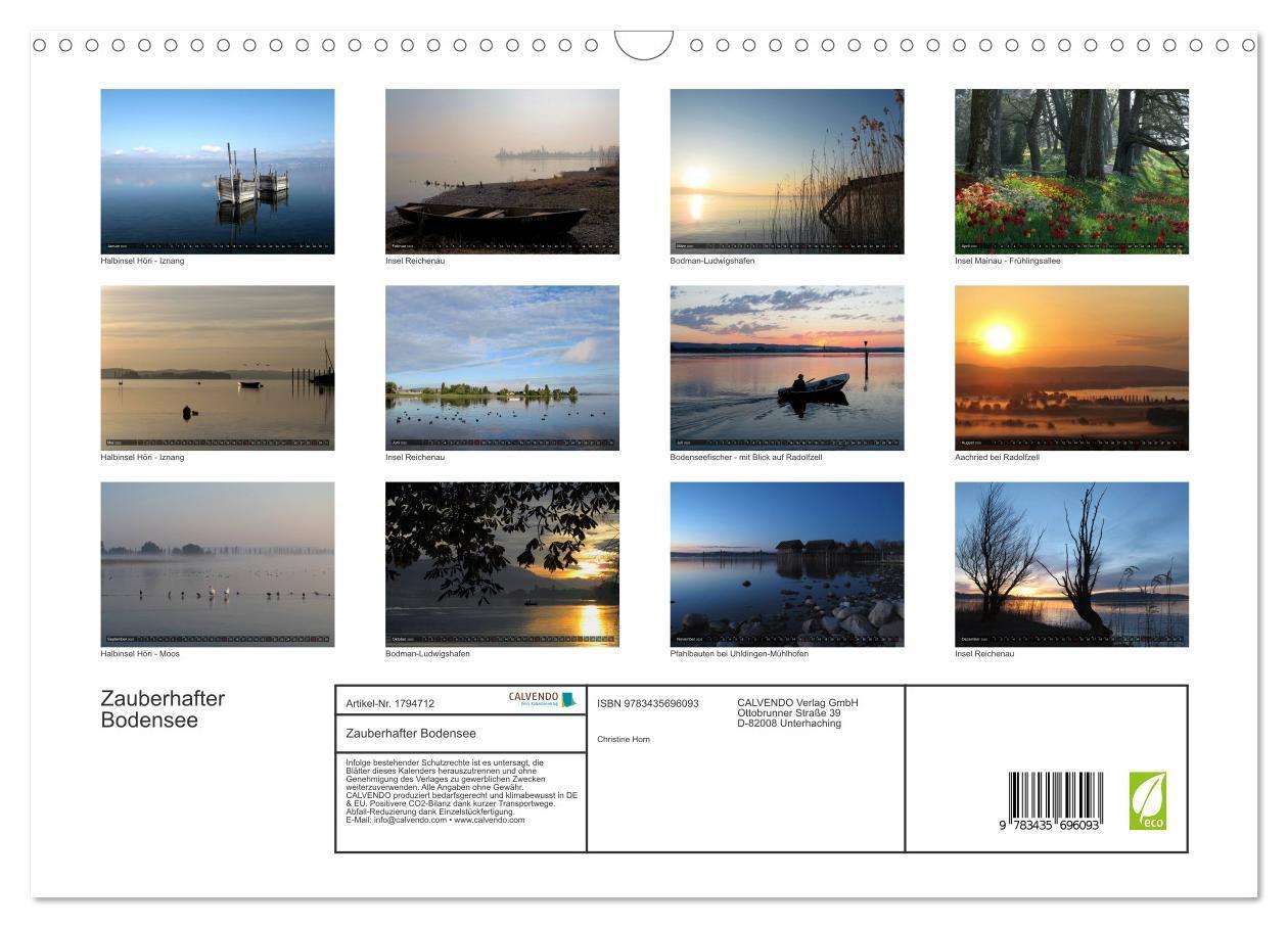 Bild: 9783435696093 | Zauberhafter Bodensee (Wandkalender 2025 DIN A3 quer), CALVENDO...