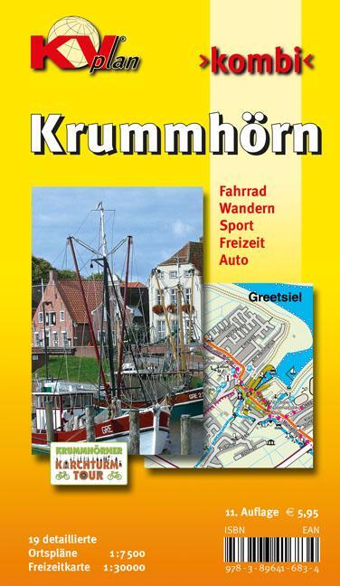 Cover: 9783896416834 | Krummhörn & Greetsiel (mit 19 Detailkarten), KVplan,...