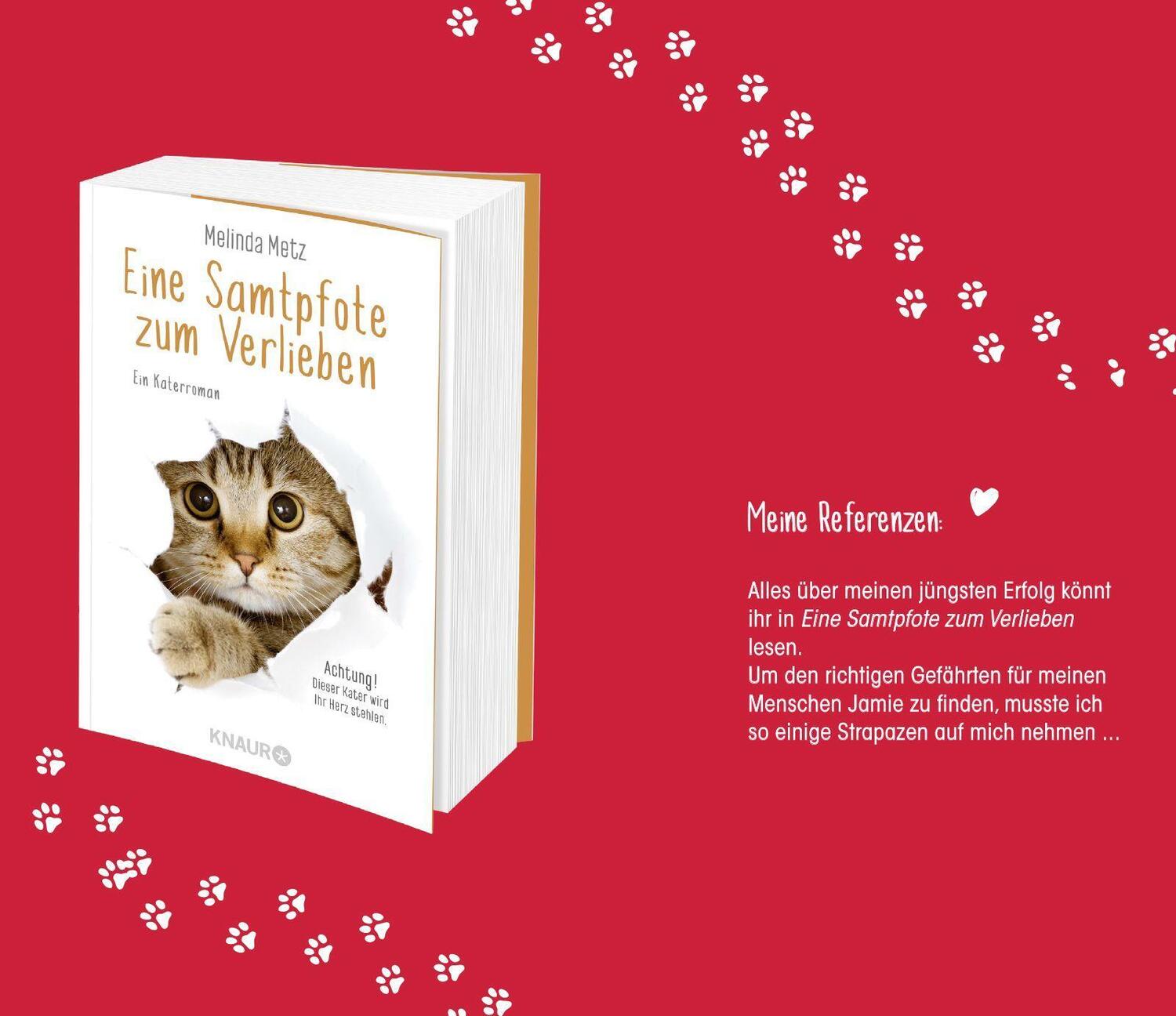 Bild: 9783426523223 | Eine Samtpfote stiehlt Herzen | Ein Katzenroman | Melinda Metz | Buch