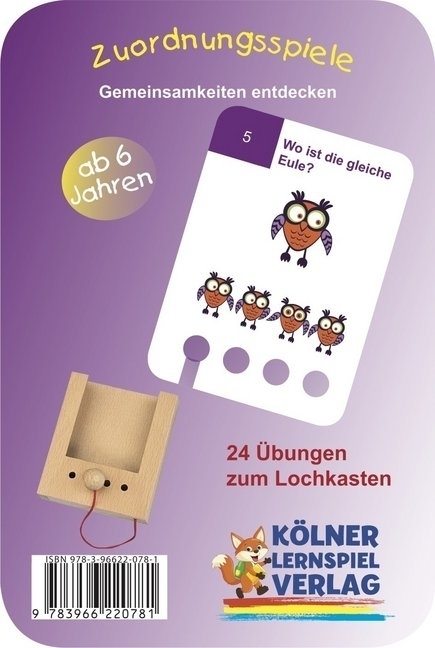 Cover: 9783966220781 | Zuordnungsspiele (Kinderspiel) | Kartensatz für den Lochkasten | GmbH