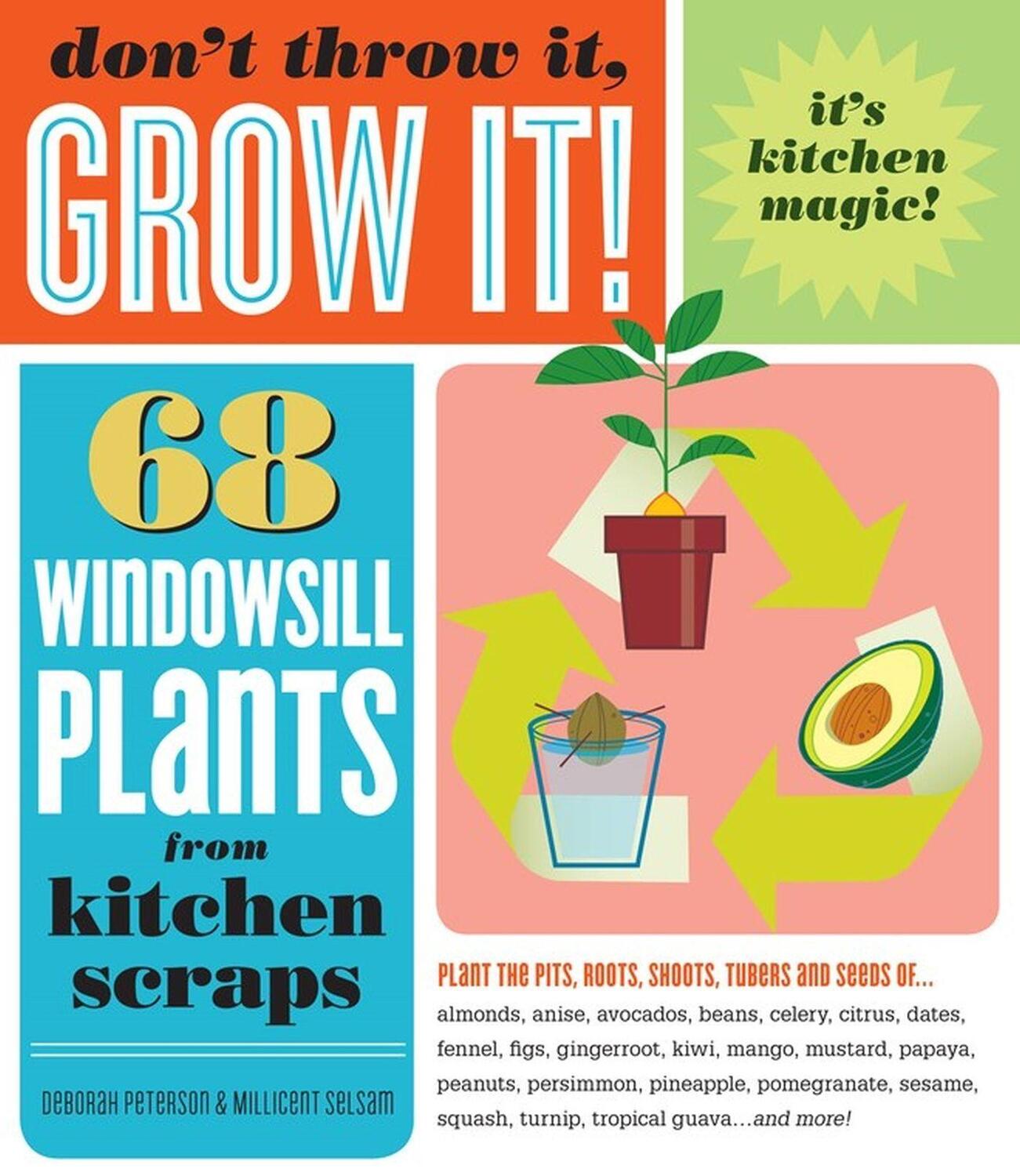 Cover: 9781603420648 | Don't Throw It, Grow It! | 68 windowsill plants from kitchen scraps