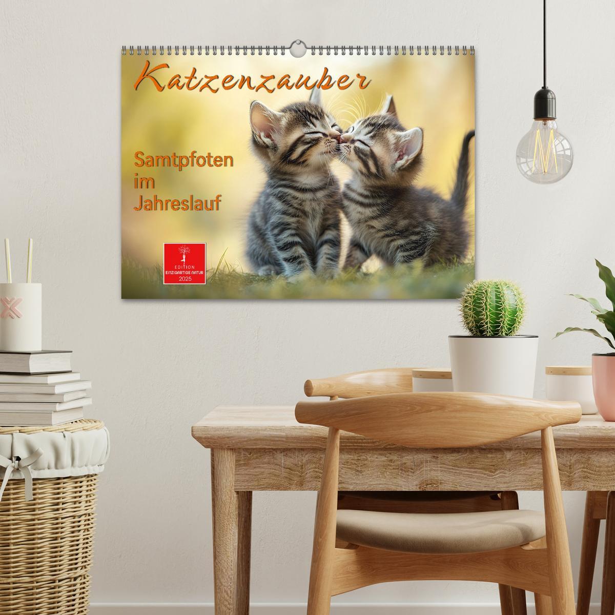 Bild: 9783457218280 | Katzenzauber - Samtpfoten im Jahreslauf (Wandkalender 2025 DIN A3...