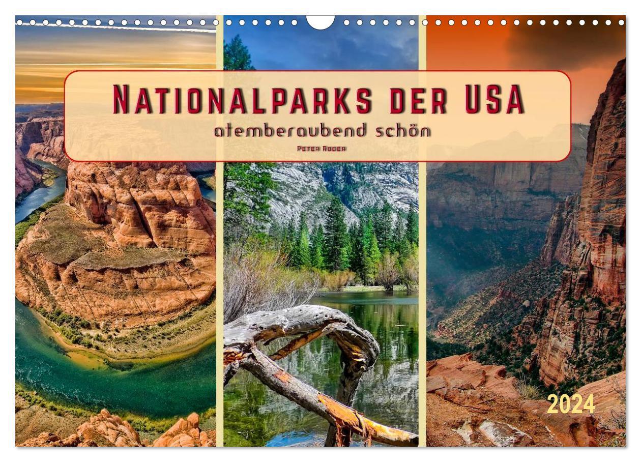 Cover: 9783383266652 | Nationalparks der USA - atemberaubend schön (Wandkalender 2024 DIN...