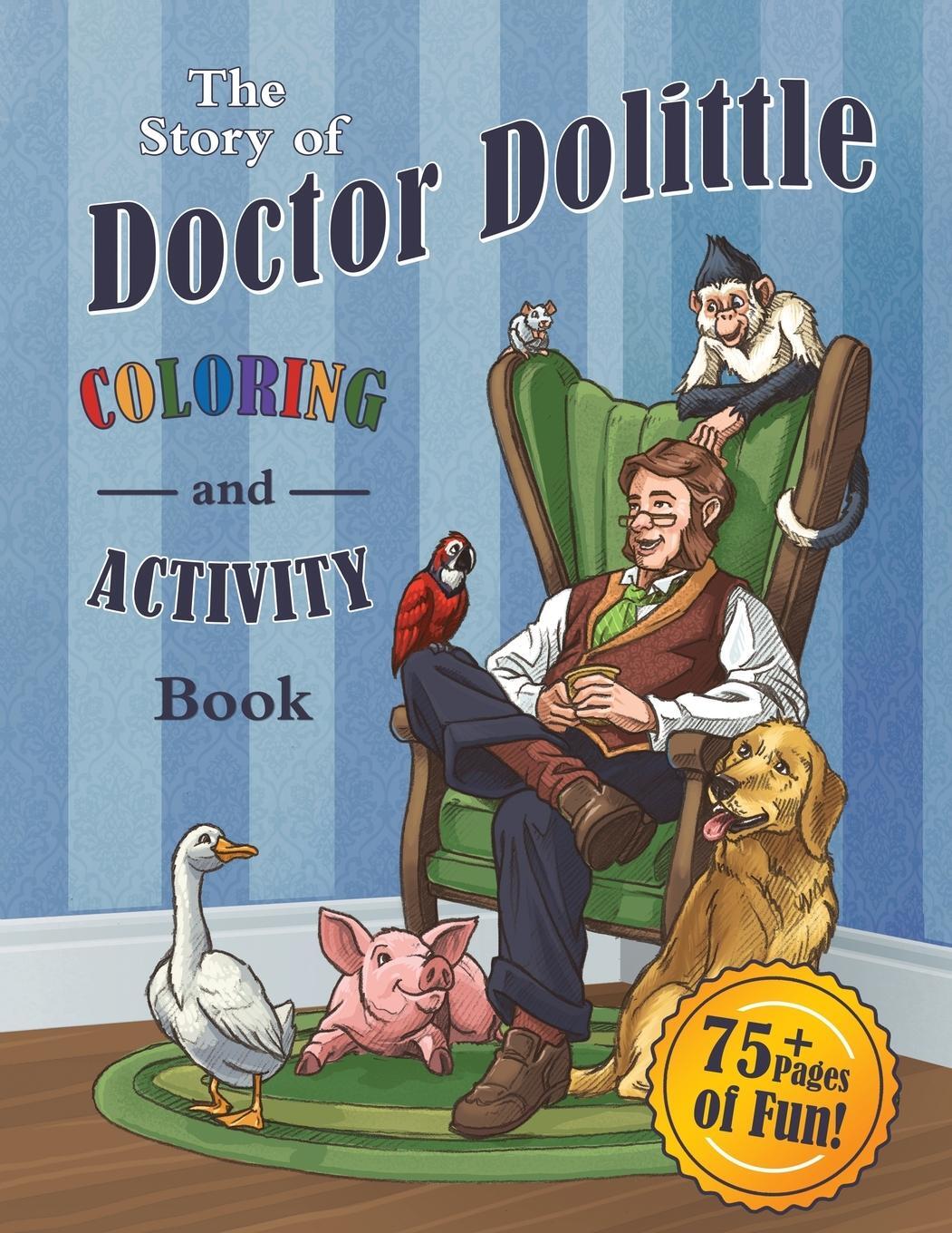 Cover: 9781944091262 | The Story of Doctor Dolittle Coloring and Activity Book | Martinez