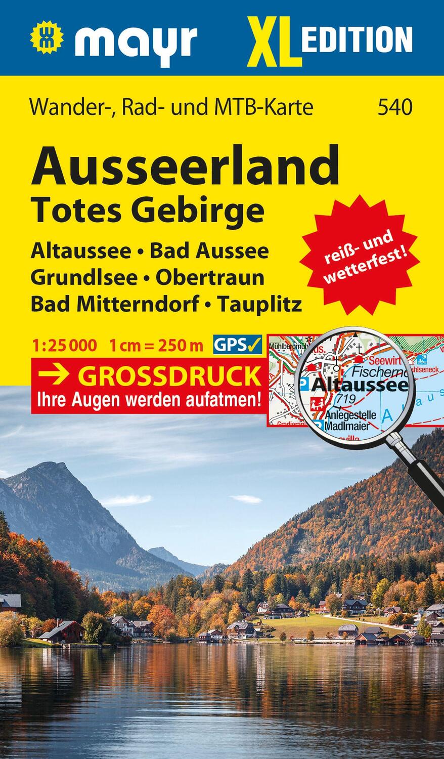 Cover: 9783991216643 | Mayr Wanderkarte Ausseerland, Totes Gebirge XL 1:25.000 | (Land-)Karte