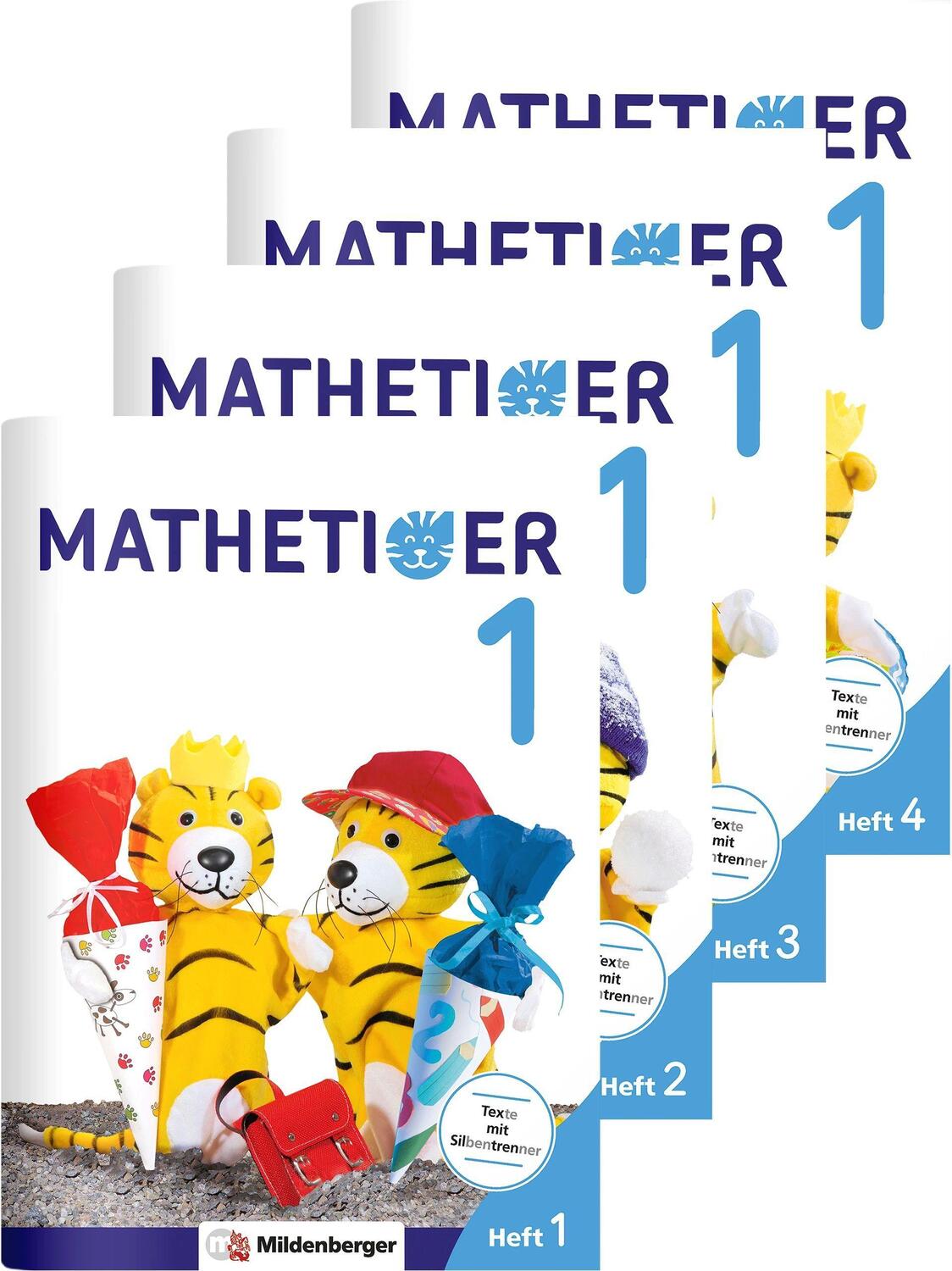 Cover: 9783619156023 | Mathetiger 1 - Jahreszeiten-Hefte (4 Hefte). Neubearbeitung | Laubis