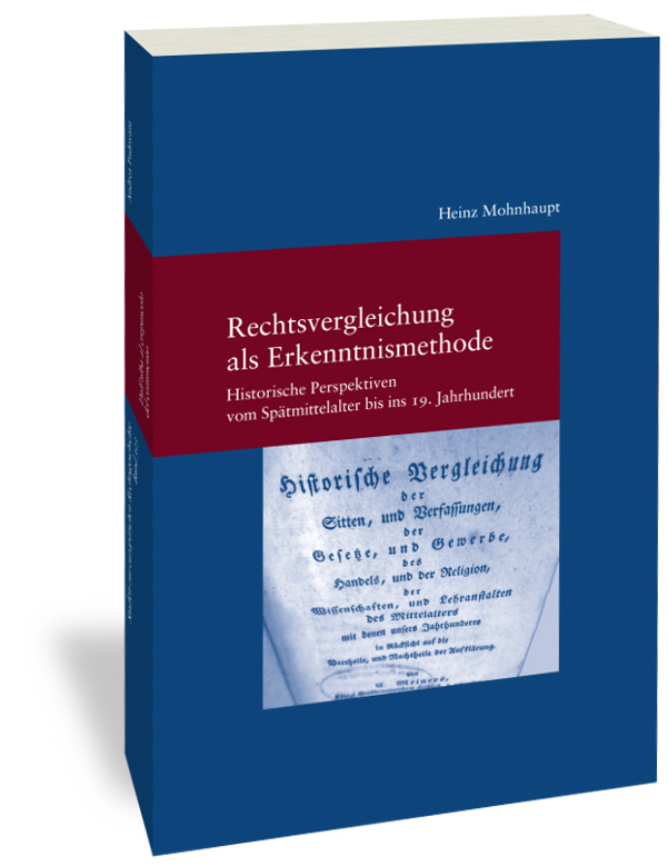 Cover: 9783465045366 | Rechtsvergleichung als Erkenntnismethode | Heinz Mohnhaupt | Buch