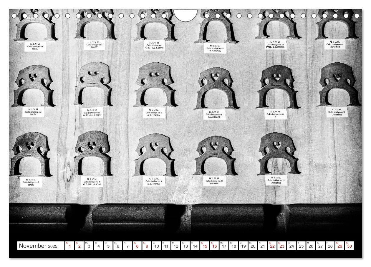 Bild: 9783435433858 | Geigenbau (Wandkalender 2025 DIN A4 quer), CALVENDO Monatskalender