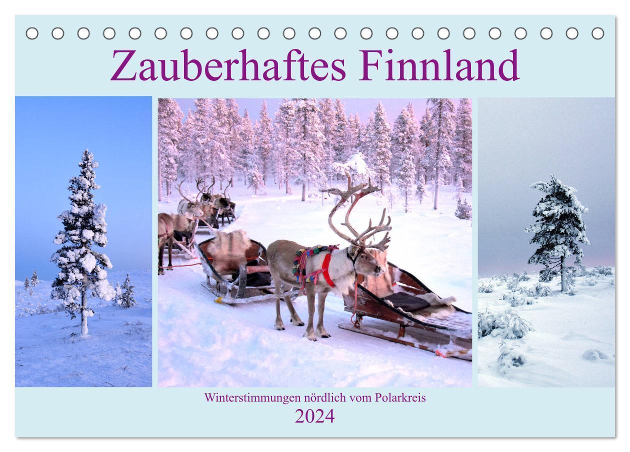 Cover: 9783675566507 | Zauberhaftes Finnland (Tischkalender 2024 DIN A5 quer), CALVENDO...
