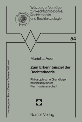 Cover: 9783848748495 | Zum Erkenntnisziel der Rechtstheorie | Marietta Auer | Taschenbuch