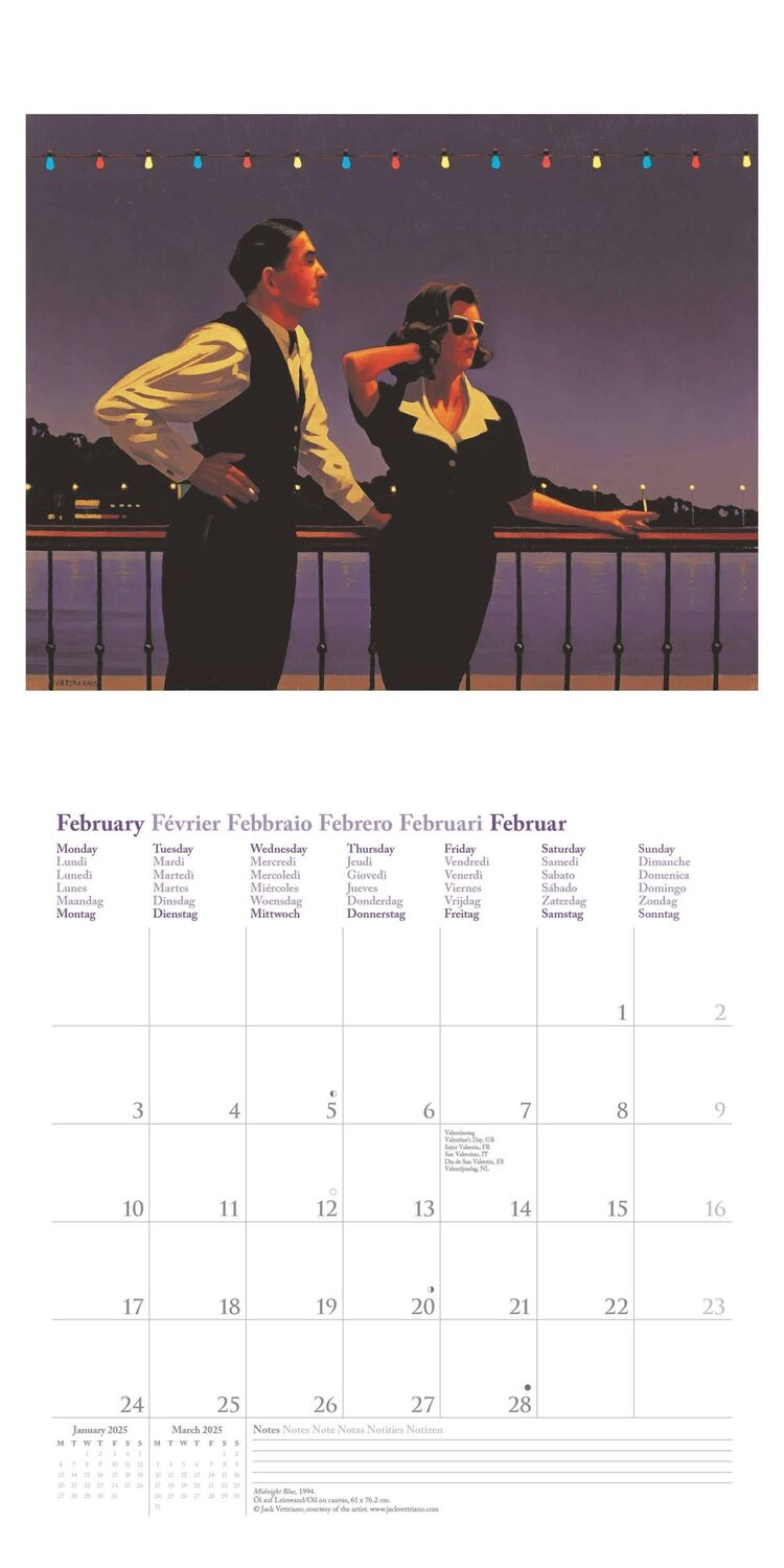 Bild: 4002725994066 | Jack Vettriano 2025 - Wand-Kalender - Broschüren-Kalender - 30x30 -...