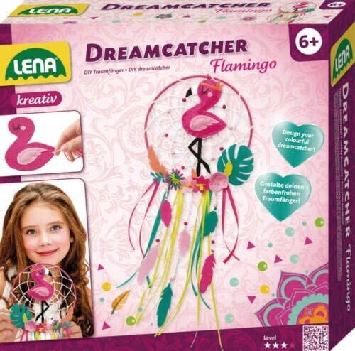 Cover: 4006942834105 | LENA® 42700 - kreativ, Dreamcatcher Flamingo, Traumfänger | 42700