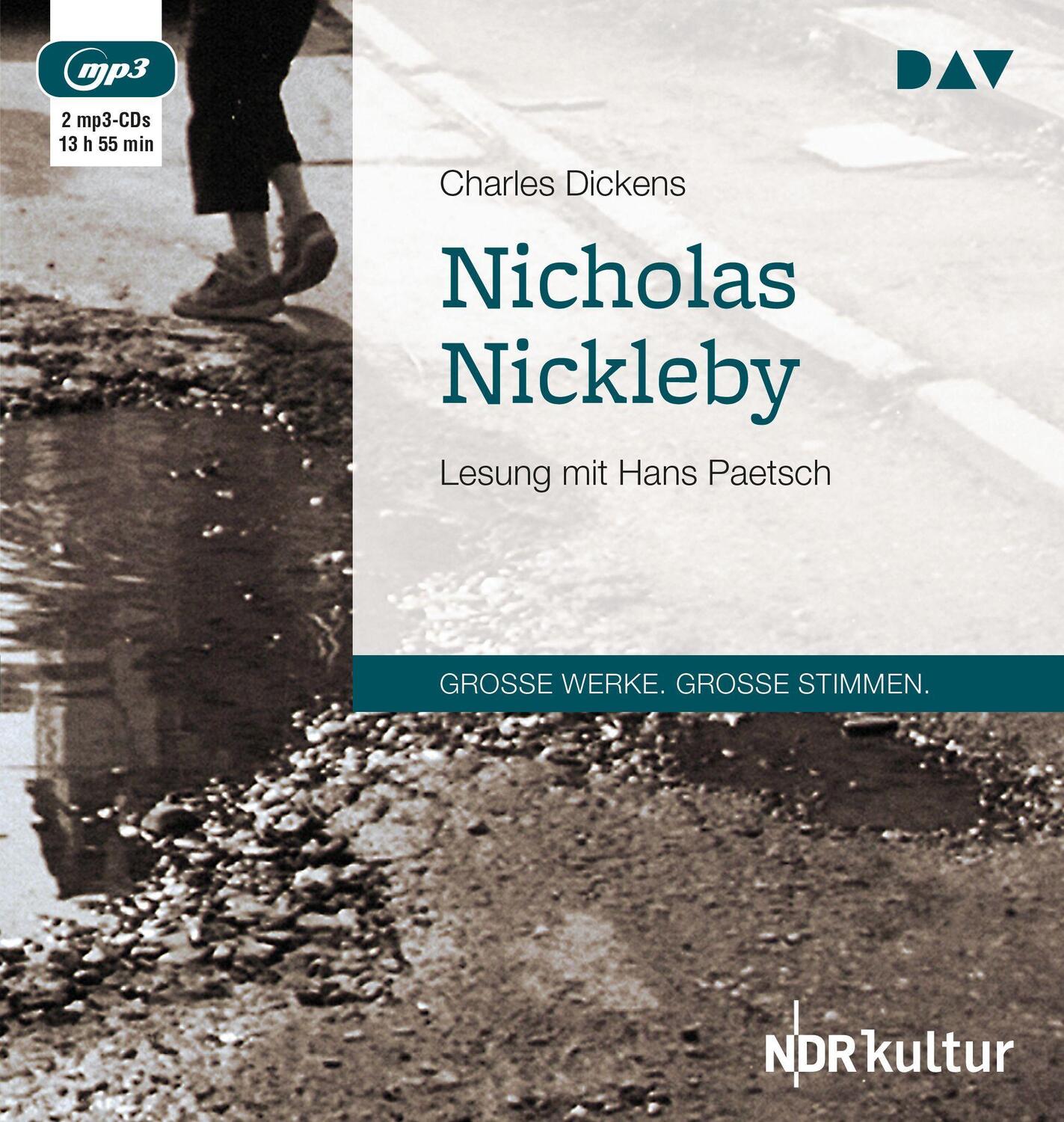 Cover: 9783742404268 | Nicholas Nickleby | Lesung mit Hans Paetsch (2 mp3-CDs) | Dickens | 2