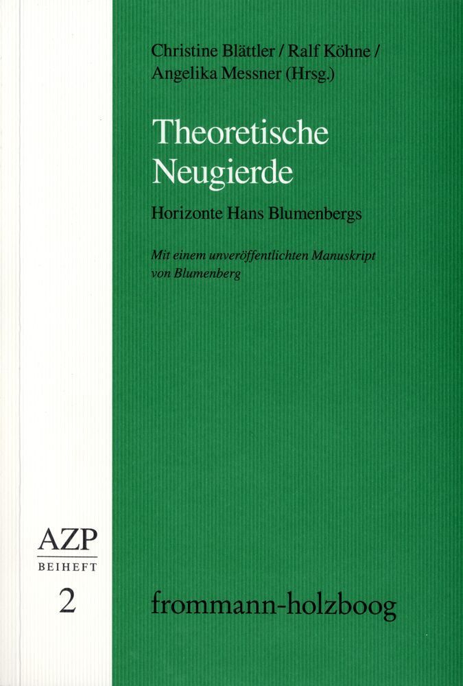 Cover: 9783772828928 | Theoretische Neugierde. Horizonte Hans Blumenbergs | Hampe (u. a.)
