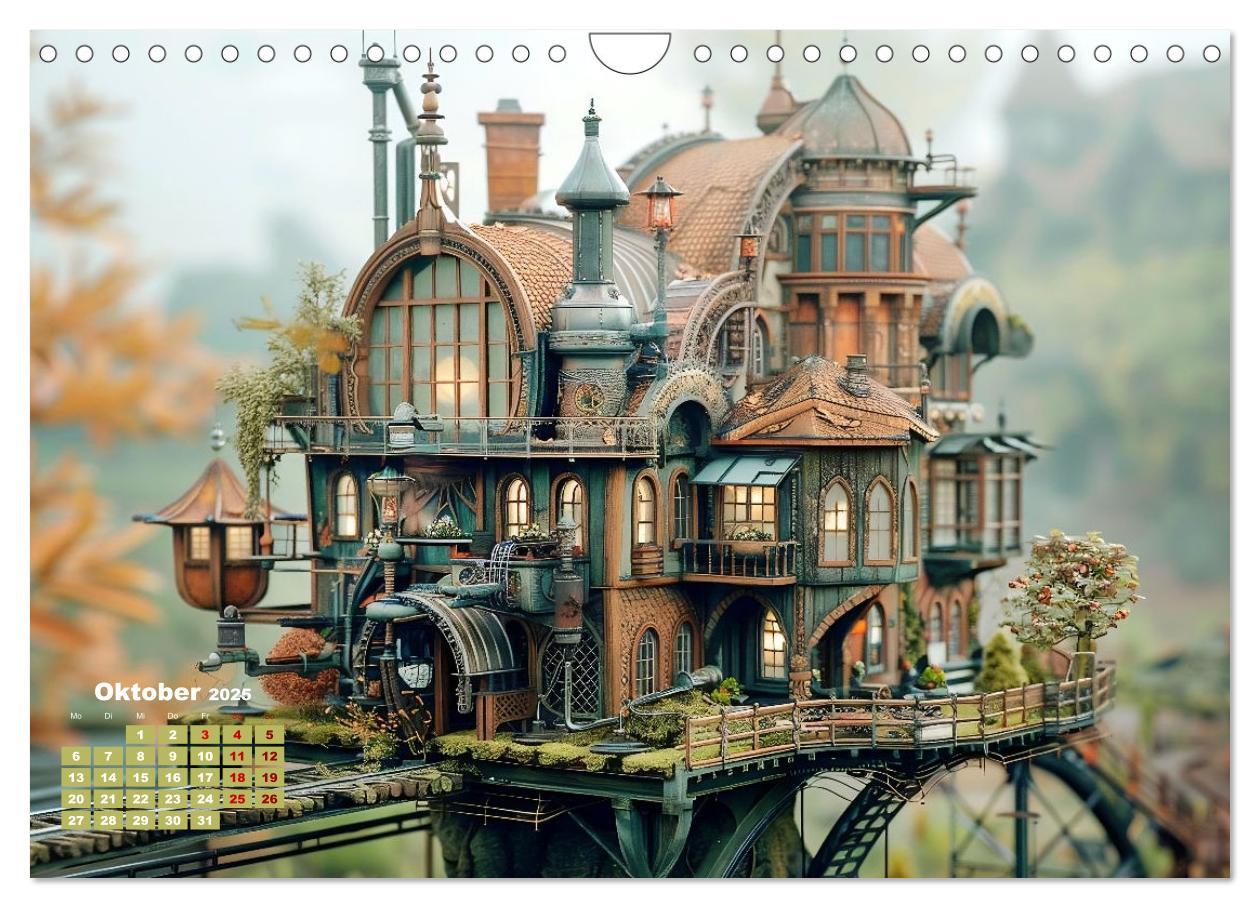 Bild: 9783435972166 | Miniaturwelt Faszinierend winzige Häuser im Steampunk-Stil...