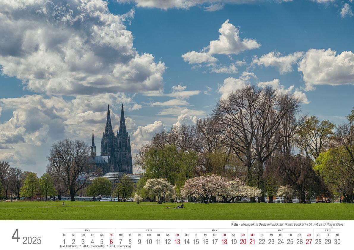 Bild: 9783965352247 | Köln 2025 Bildkalender A3 quer, spiralgebunden | Holger Klaes | 2025