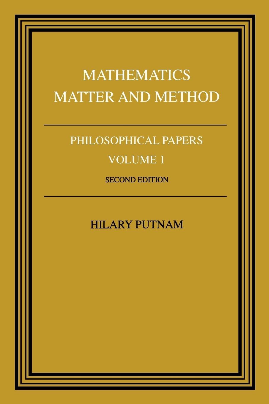 Cover: 9780521295505 | Philosophical Papers | Volume 1, Mathematics, Matter and Method | Buch