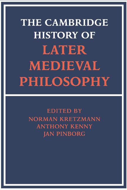 Cover: 9780521369336 | The Cambridge History of Later Medieval Philosophy | Norman Kretzman