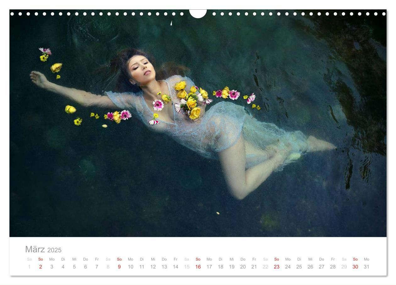 Bild: 9783435539970 | Wasser und Nymphen - Akt am Wasser (Wandkalender 2025 DIN A3 quer),...