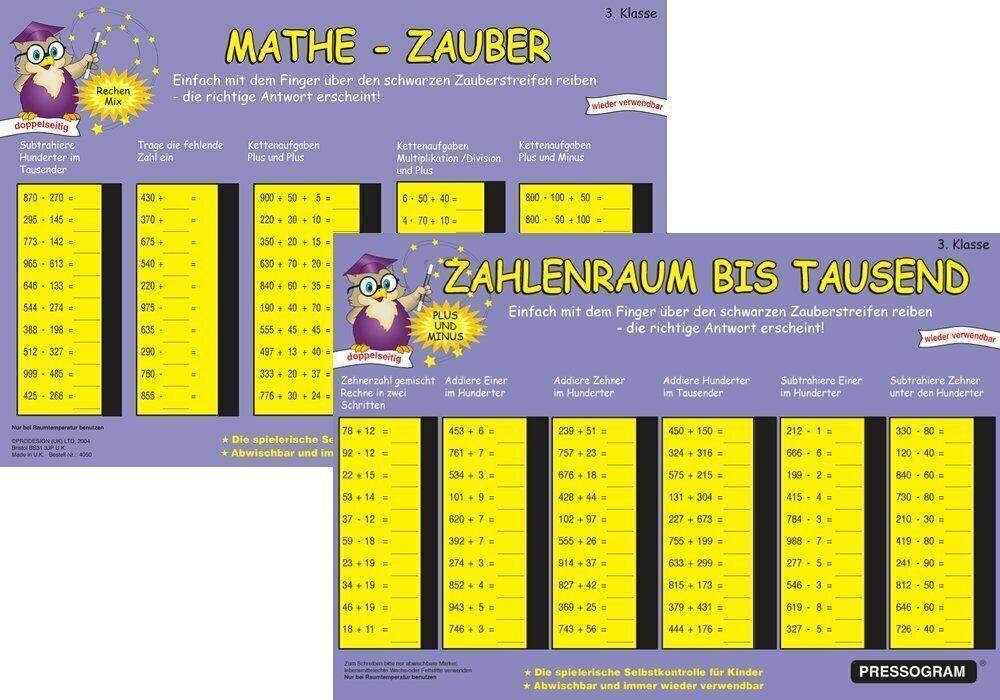 Cover: 5032742040506 | PRESSOGRAM Zaubertafel - Zahlenraum bis Tausend | Stück | Deutsch