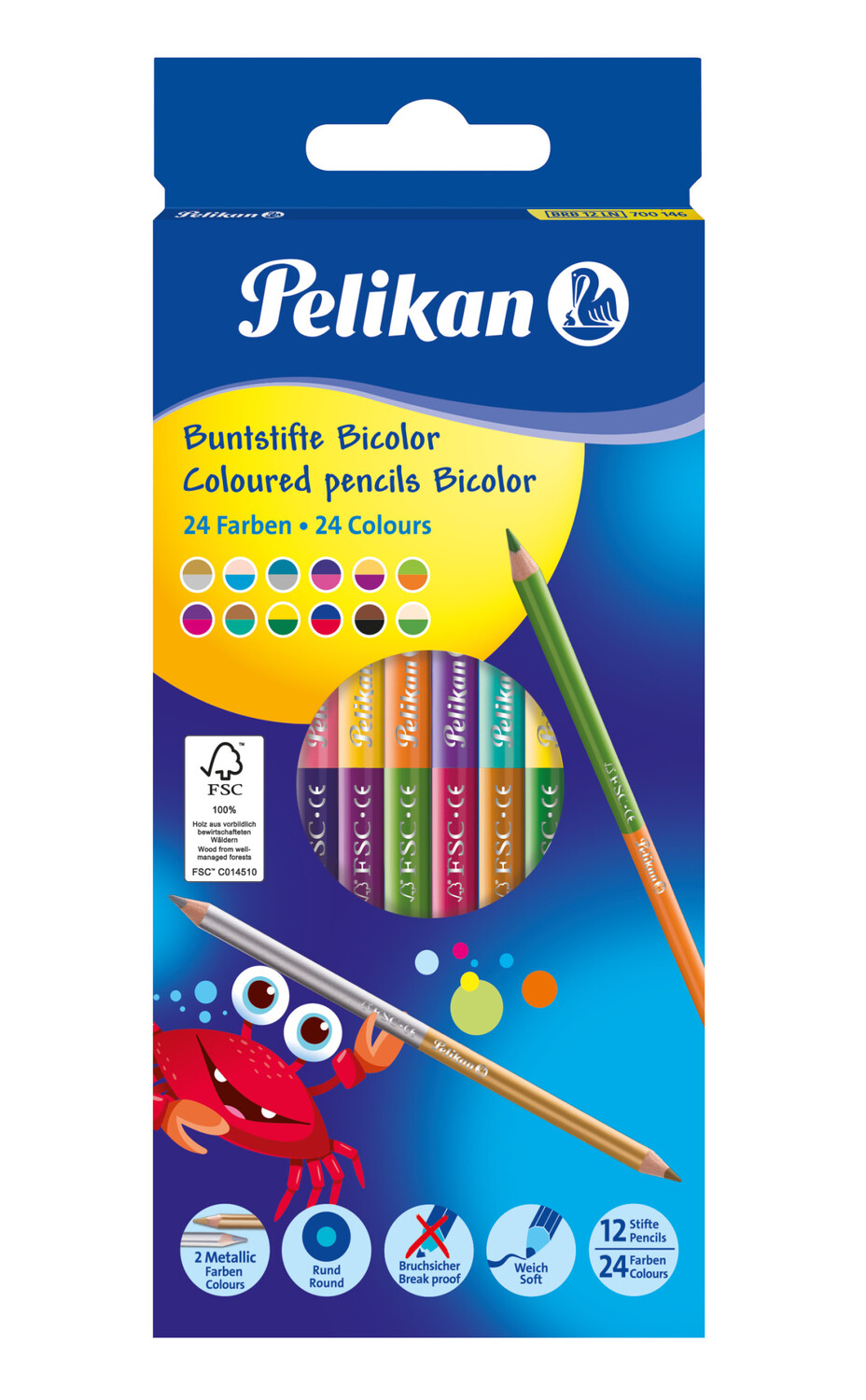 Cover: 4012700700148 | Pelikan Buntstifte Bicolor 12er Set | 700146 | 2020 | Pelikan